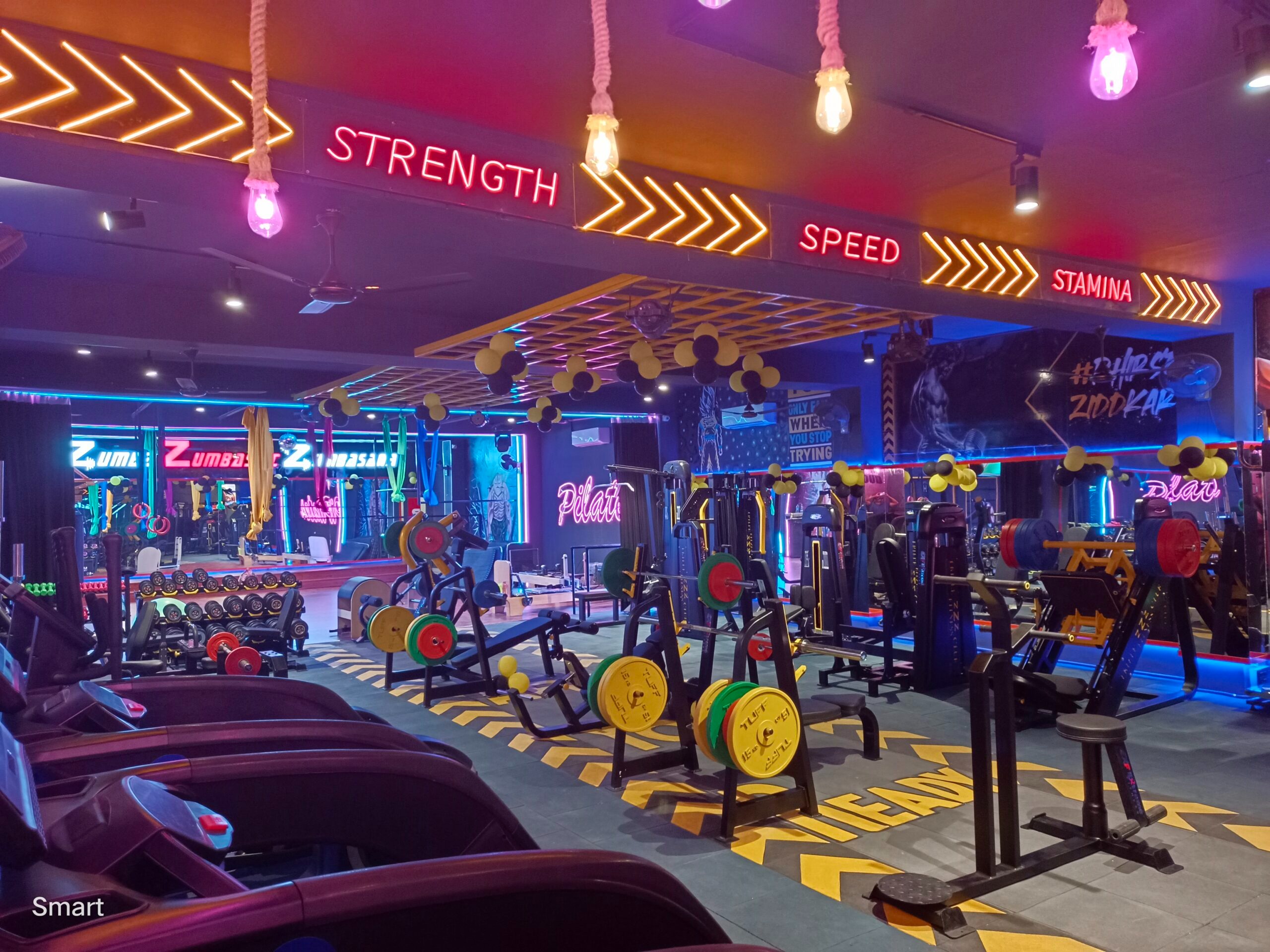 On-premise free parking at ZZZ Fitness Club Saharanpur